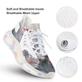 thumbnail image 3 of Ink Painting of Plum Blossoms in The Snow Walking Shoes for Men Woman Lightweight Tennis Fashion Elastic Sports Shoes Cushion Basketball Shoes, 3 of 7