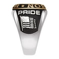 thumbnail image 4 of Order Now for 2025 Graduation, Freestyle Men's Silver Double Row Class Ring Sterling Silver, Personalized, High School or College Graduation, 4 of 5