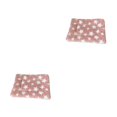 thumbnail image 2 of relayinert Polyester Washable And Machine Washable Pet Mat For Easy Cleaning Soft And Breathable Pet Bed Brown star 30*40cm 2Set, 2 of 6