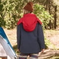 thumbnail image 2 of Eddie Bauer Women's Hooded Parka Jacket Dusk Navy Medium New, 2 of 9