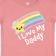 thumbnail image 4 of Inktastic I Love My Daddy Boys Girls Star Rainbow Boys or Girls Baby T-Shirt, 4 of 5