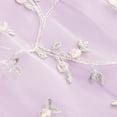 thumbnail image 4 of Lumtrix Girls Dresses Formal Party Wedding Tulle Sleeveless Embroidered Floral Contrast Mesh High Low Dress for 2-14 Y Light Purple 140-L, 4 of 7