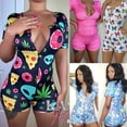 thumbnail image 2 of Combinaison Sexy Moulante Décontractée pour Femmes, Combinaison à Manches Longues, Short, Justaucorps, Tenue de Maison, Pyjama, 2 of 5