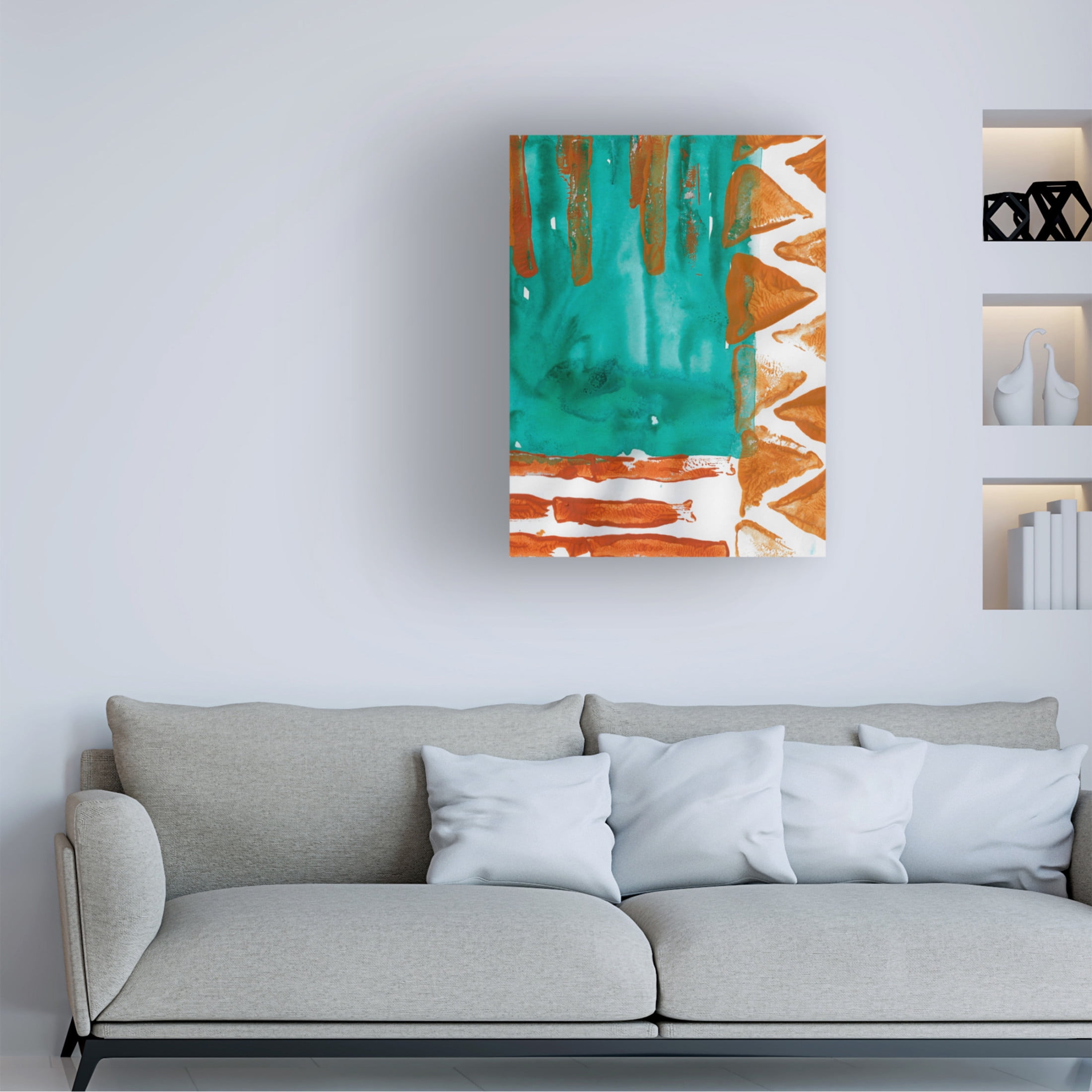 Canvas Wall Art - Maliq 'All Directions' Wall Art for Living Room, Bedroom, or Office Décor by Trademark Fine Art - 18 x 24 Inches