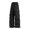 Black*, variant on Men's Pants Solid Color Elastic Waist Side Buckle Drawstring Dual Flap Toggle Cargo Pockets Side Webbing Strap Adjustable Hem Wide Leg Casual Trousers Khaki