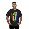 thumbnail image 6 of DJH Apparel | Jesus Saves Christian Unisex Cotton T-shirt, 6 of 7