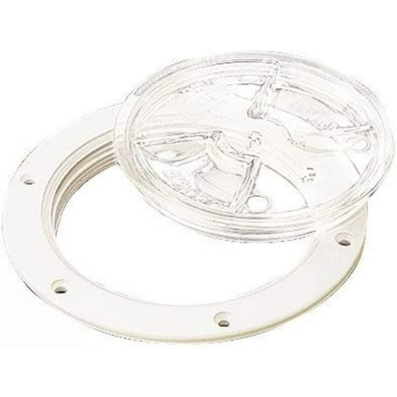 Sea Dog 6" Clear Screw Out ABS Deck Plate