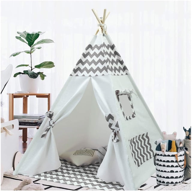 Tienda de campaña infantil para niños y niñas Fabric Teepee Cotton Canvas