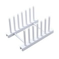 thumbnail image 3 of Estante de secado de platos extraíble, soporte para escurridor para suministros de cocina (blanco), 1 ud., 3 of 3
