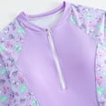 thumbnail image 6 of Wxirdiow Swimming Suit for Kids Girls Swimsuit Long Sleeve Rash Guard Sets Two Piece Bathing Suits Purple Size,8-9 Years, 6 of 7