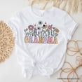 thumbnail image 6 of Retro Flowers Grandma T-Shirt, White Floral Tee Gift for Mothers Day, 6 of 7