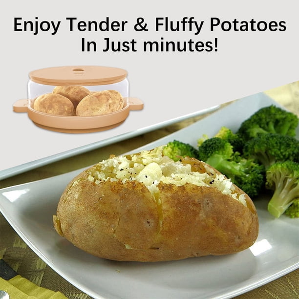 Lavable en microondas, olla para patatas al horno, tarros para hornear alimentos, utensilios de cocina (1 ud.)