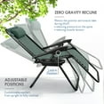 thumbnail image 5 of Hearth & Harbor Zero Gravity Chair Set of 6, Outdoor Lounge Chair Set of 6 with Cup Holder, Forest Green, 5 of 7