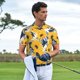 thumbnail image 3 of Fotbe Blue Striped Sunflower Camiseta Polo de Golf para Hombre con Estampado – Camisa Deportiva Transpirable con Cuello Abotonado-4X-Large, 3 of 6