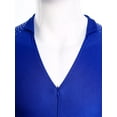 thumbnail image 3 of iixpin Men Rhinestones Dance Leotard Unitard Ballet Tango Cha Cha Dance Class Practice Blue L, 3 of 7