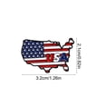 thumbnail image 2 of Bandera de Estados Unidos Día de la Independencia Bandera Insignia Broche de Metal Bolsa de Ropa Europea Y Americana Sombrero Accesorios Insignia Regalo de Joyería, 2 of 6