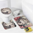 thumbnail image 4 of Funny Glasses Wolf Shower Curtain Sets with Rugs 4 Piece Rustic, 4 of 7