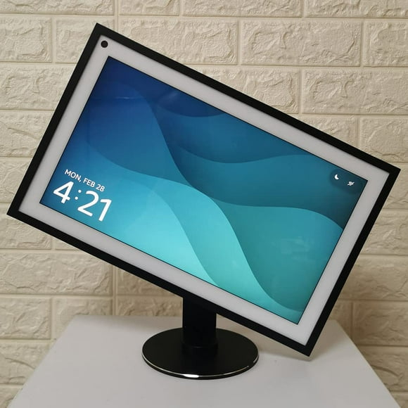 Soporte ATOPHK Echo Show 15 giratorio e inclinable de aluminio negro