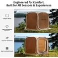 thumbnail image 5 of East Oak 12×12 FT 10 Person Family Canopy Tent Outdoor Screen House for Camping Beige, 5 of 10