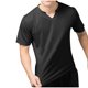 thumbnail image 5 of pstuiky camisetas de hombre, Camiseta deportiva y de fitness para hombre, informal, moderna, de color liso, con cuello redondo y manga corta. ropa de hombre xxxl, 5 of 8