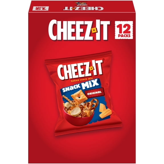 Cheez-It Classic Snack Mix, Lunch Snacks, 12 Count