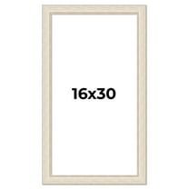 16x30 Frame White Real Wood Picture Frame Width 1.75 inches | Interior Frame Depth 0.5 inches |