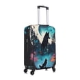 thumbnail image 6 of Cauagu Artistic Moon Valley Wolf Print Travel Luggage Cover,Travel Dust-proof Suitcase Cover Softside Suitcase Protector for 18-32inch,Not Included Suitcase, 6 of 8