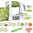 thumbnail image 1 of Rallador De Verduras En Espiral Espiralizador 5 Cuchillas Cortador De Verduras Plegable, Dise&ntilde;o Antideslizante Libre De Bpa Ideal Para Ensaladas De Pasta Y M&aacute;s, 1 of 8