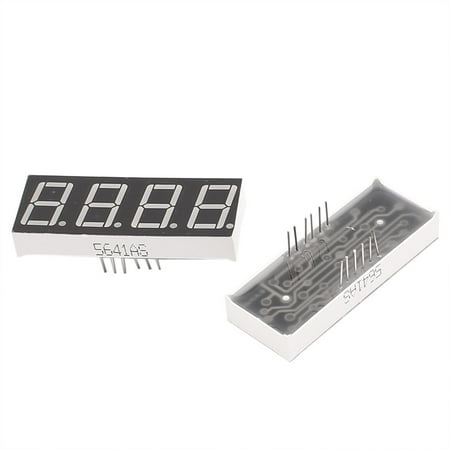 - 2 Pcs Common Cathode 12 Pin 4 Bit 7 Segment 0.56