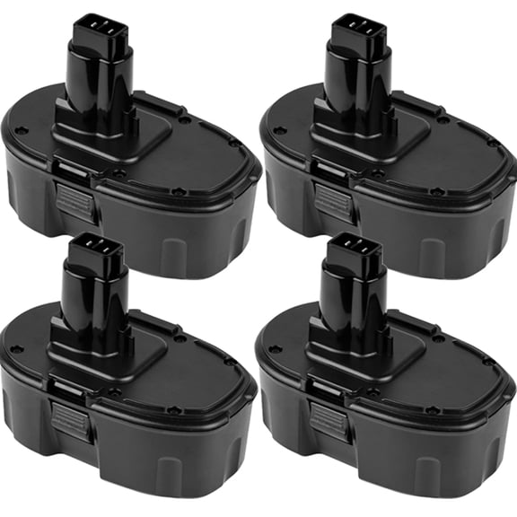 4-Pack 18V 4500mAh DC9096 DC9098 Replacement for Dewalt 18V Battery, Compatible with Dewalt 18 Volt Battery DC9099 DW9095 DW9099 DE9038 DE9039 DE9095 DW9095 DW9096 DE9503 DC9182