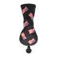 thumbnail image 4 of Golf Club Head Cover Driver Fairway Woods Headcovers, accesorios de golf Hybrid Head Covers con etiquetas intercambiables Se adapta a Fairway y Driver UT negro Macarena Funda para palos de golf, 4 of 8