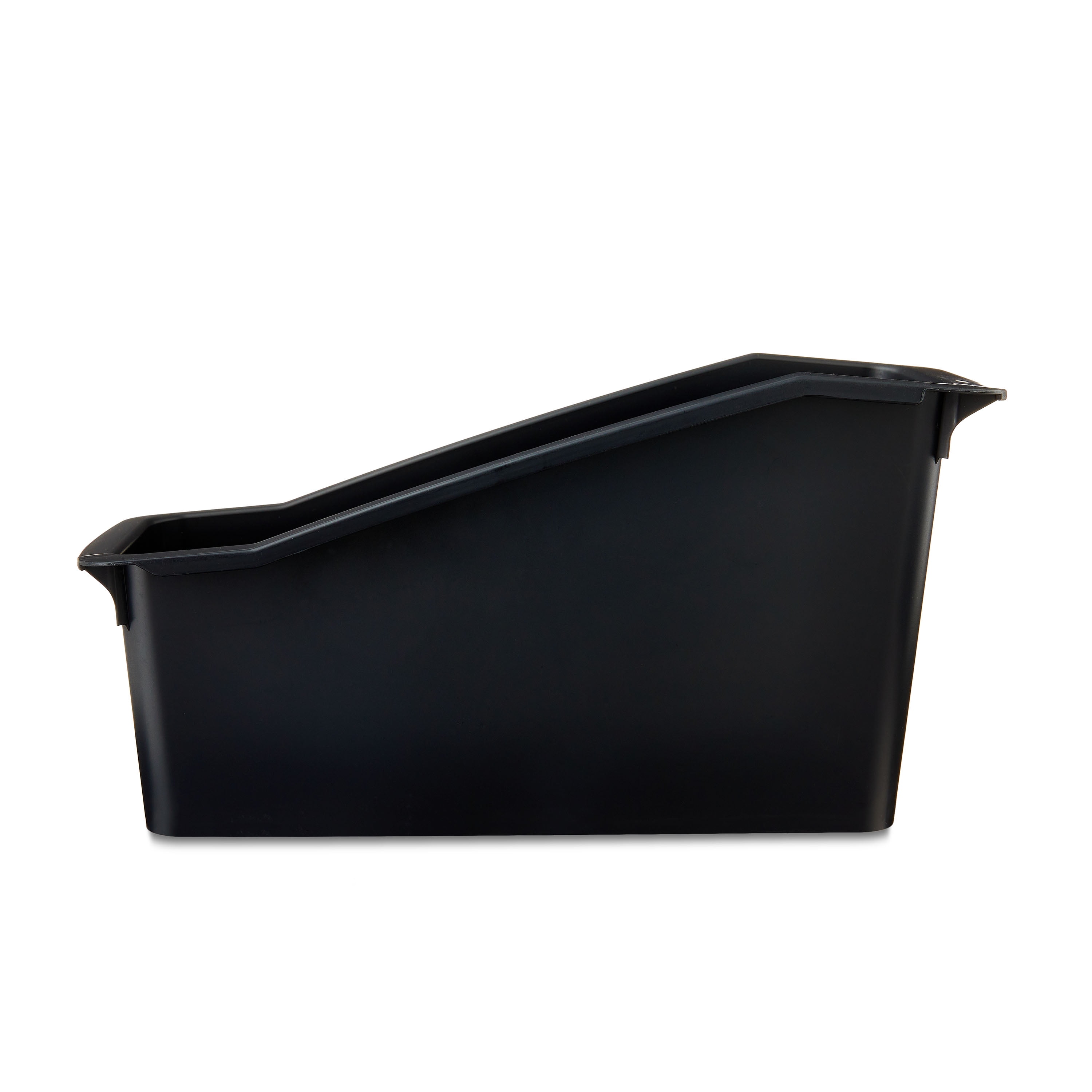 Pen+Gear Book Bin, 14.3 x 5.44 x 7.1 in, Black