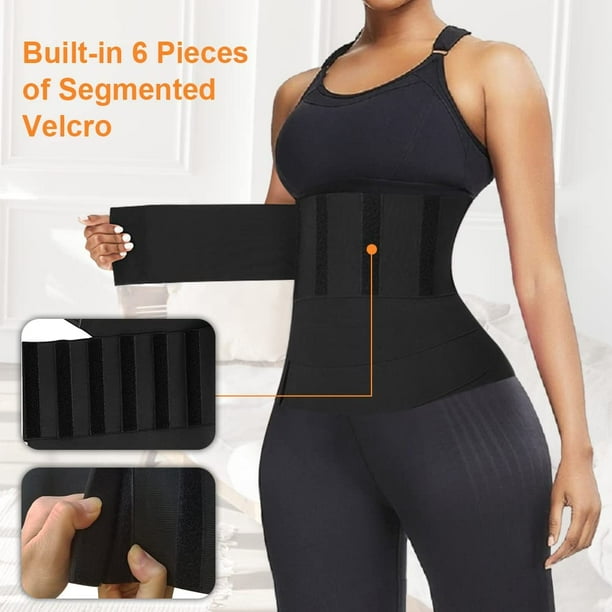 16.4FT Long Waist Trainer for Women with Loop, 6IN Wide Miracle Waist Wrap  for Stomach Weight Loss, Plus Size Body Wraps Waist Trimmer for Women Belly  Fat, Tummy Wrap Waist Snatcher Band