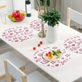 thumbnail image 6 of GZHJMY Valentine's Day Gnome Round Placemats Non-Slip Washable Polyester Table Mats Set of 4 Heat Resistant Placemats for Kitchen Dining Table Decoration, 6 of 7