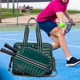 thumbnail image 1 of Colaxi Tennis Bag Badminton Bag with Shoulder Strap Racquet Carrying Bag Pickleball Racket Storage Tennis Handbag Tennis Racquet Bag Dark Green, 1 of 8