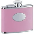 thumbnail image 1 of Visol VF1110 Candy Pink Leather Stainless Steel 4oz Hip Flask, 1 of 1