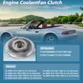 thumbnail image 2 of Embrague del Ventilador de Refrigeración del Motor para BMW 323ci 2000 L6 2.5L E46 Series No.11527502804/11521745134 Embrague del Ventilador de Radiador Electrónico, 2 of 7