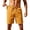 Earthy Yellow-A, variant on Men's Quick Dry Beach Shorts Elastic Waist Athletic Swim Trunks With Side Pockets For Sports Hiking Casual Daily Wear