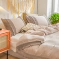 thumbnail image 4 of Move Over Taupe Macrame Tassel Pillowcases King, 100% Washed Microfiber Pillow Cover Set of 2, Boho Decor, No Filling, 4 of 8