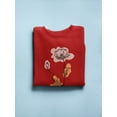 thumbnail image 3 of Flowers Abstract Colorful Sweatshirt Women -Image by Shutterstock, Female Small, 3 of 4