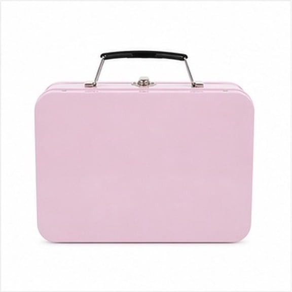 OUNONA Decorative Suitcase Tin for Party Decorations, Jewelry Organizer, and Small Storage Box - 1 Piece