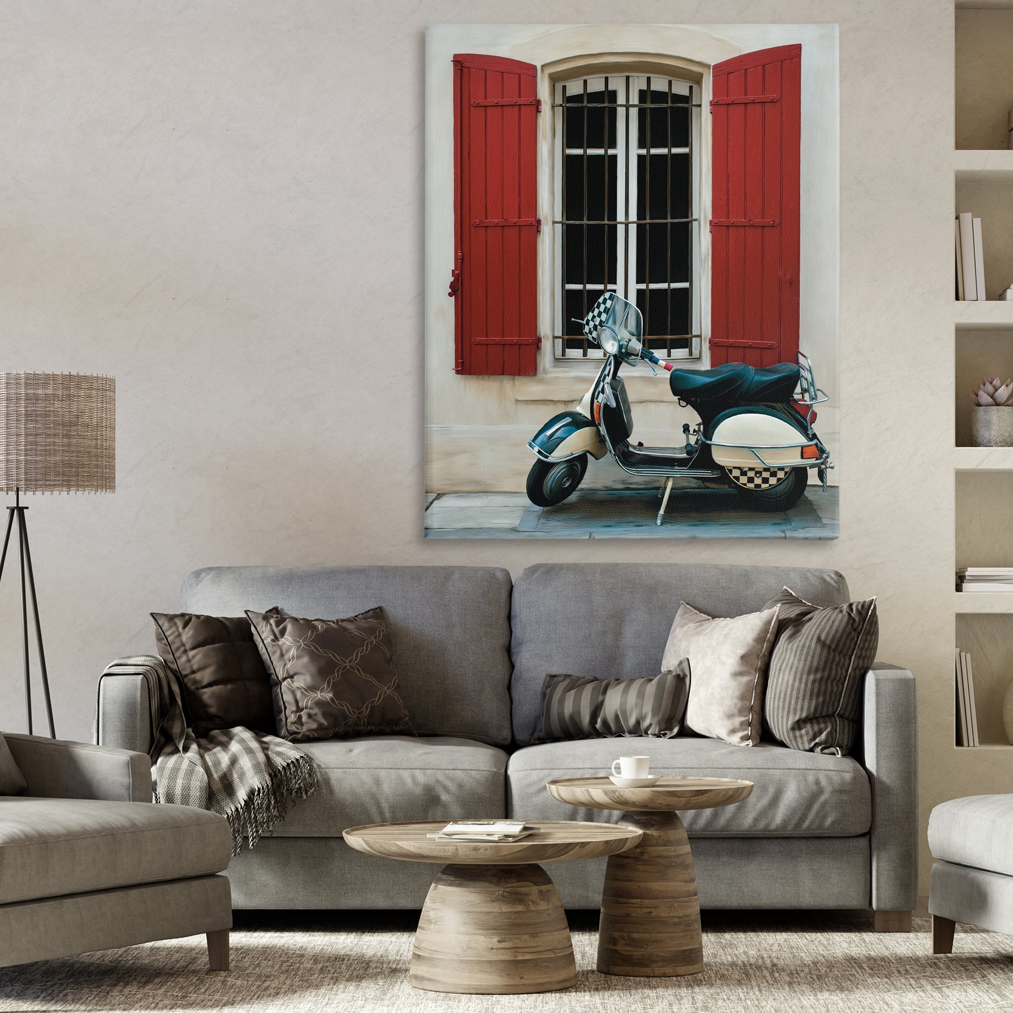 Stupell Industries Two Wheel Dream Canvas Wall Art, design by Renel Peters