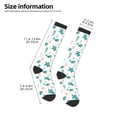 thumbnail image 2 of Naloa Turtles And Seahorses Thigh High Socks Extra Long Stretchy Sock Women Over Knee High Opaque Stocking Daily Wear, 2 of 6