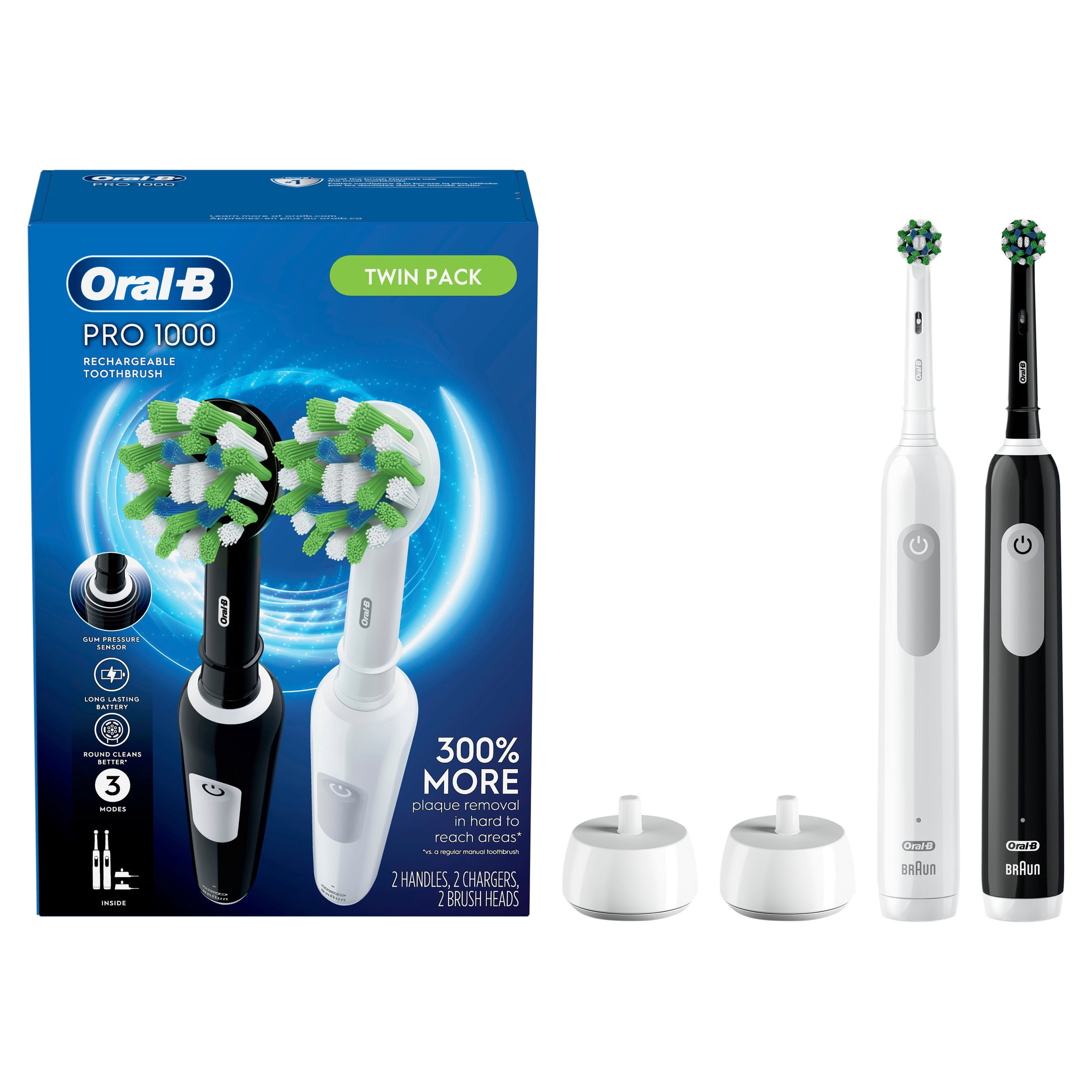 Oral-B Pro Clean X Power Electric Rechargeable Toothbrush, 2 Pack