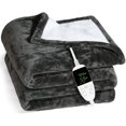 thumbnail image 1 of JHCUG Electric Blanket Heated Blanket Throw, Fast Lap Heating Blanket, Soft Cozy Flannel Blanket, 1 of 3