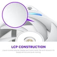 thumbnail image 3 of Ventilador para PC NZXT F120X 120 mm PWM RGB de bajo ruido, blanco, 3 of 9