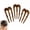 3pcs Blue-Brown, variant on French Hair Pin 3 Prong, Acetate U Shaped Twist Comb for Thick Hair Elegant Style Holder Chignon Clip Vintage Hairstyle Accessory Updo Chignon Bun Holder for Women Daily Use