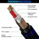 thumbnail image 2 of Guitar Cable 10FT Instrument Cables Electric Guitar Amp Cord 1/4 Inch Gold-Plated Jack 6.35MM Cable Without Braided Net, 2 of 5