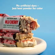 Barebells Protein Bars Wild Cherry – 24 Bars (2 x 12) – 20g Protein, Only 1g Sugar – White Chocolate Coated Protein Snack, Perfect for On-the-Go, Post-Workout or Breakfast.