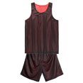 thumbnail image 1 of TOPTIE Reversible Mesh Basketball Clothes Set Jersey and Shorts For Adult, 1 of 8